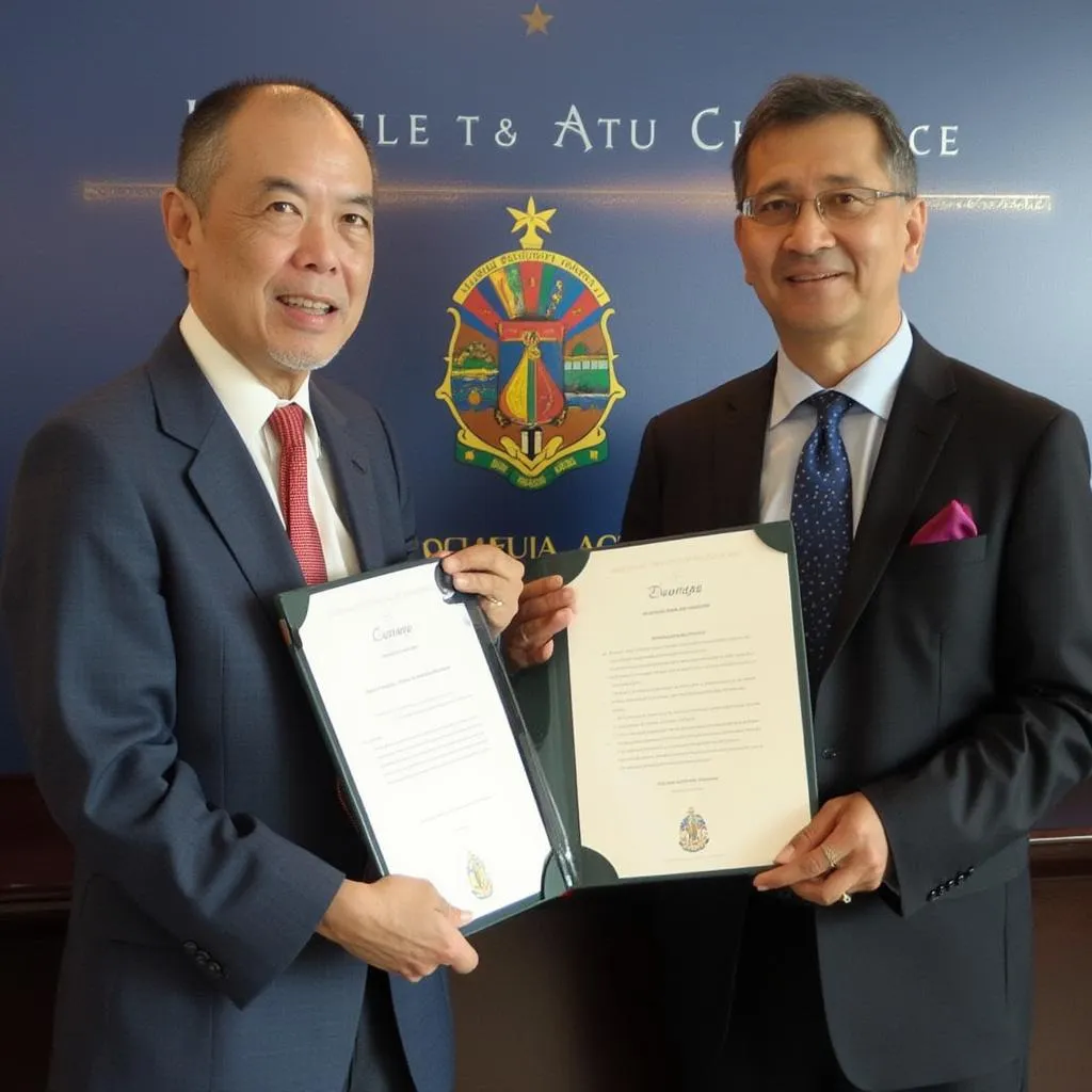 Firma de acuerdo de financiamiento con gobierno local